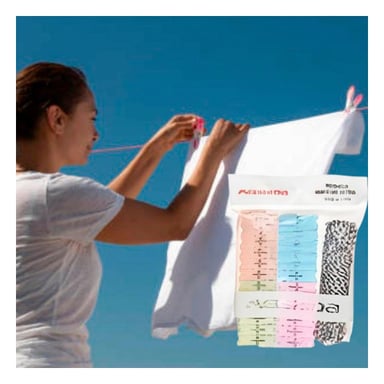 PACK2 PERCHERO MODERNO DE ROPA Y CUERDA MULTICOLOR PARA ORDEN EN CASA - 3