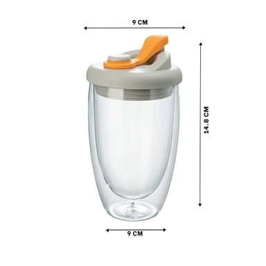 PACK4 ENVASE DE VIDRIO CON TAPA AJUSTABLE DE SILICONA 450 ML Y+PAPEL REGALO - 4