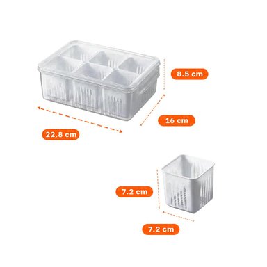 PACK6 CESTAS ESCURRIDORAS MULTIUSO 6 EN 1 BLANCO COCINA Y+PAPEL REGALO - 4