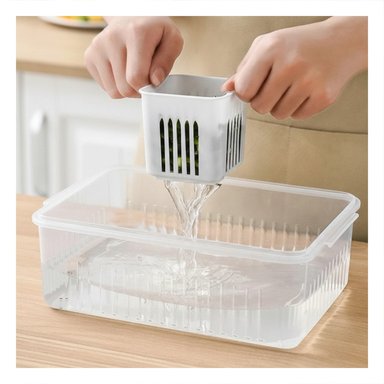 PACK6 CESTAS ESCURRIDORAS MULTIUSO 6 EN 1 BLANCO COCINA Y+PAPEL REGALO - 5
