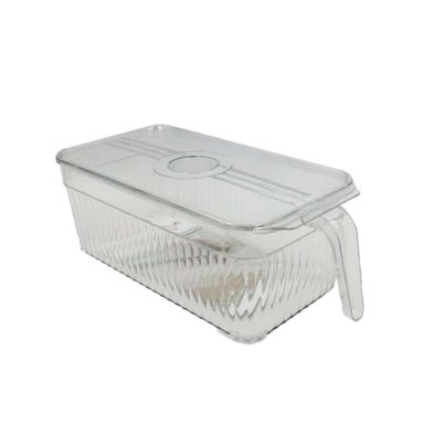 ORGANIZADOR RECTANGULAR APILABLE 26X15X30CM TRANSPARENTE Y+PAPEL REGALO - 1