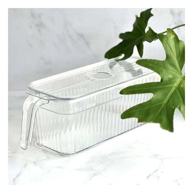 ORGANIZADOR RECTANGULAR APILABLE 26X15X30CM TRANSPARENTE Y+PAPEL REGALO - 3