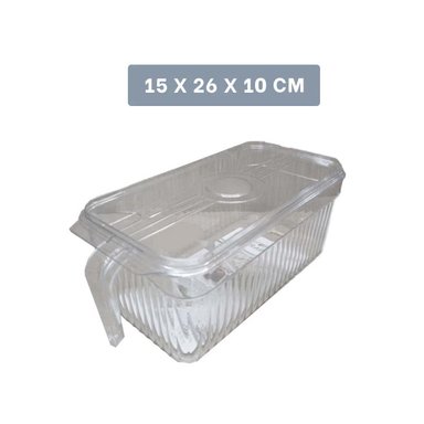 ORGANIZADOR RECTANGULAR APILABLE 26X15X30CM TRANSPARENTE Y+PAPEL REGALO - 4