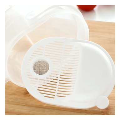 PACK6 RECIPIENTE COMPACTO DE ARROZ EN PLASTICO COLOR BLANCO PARA HOGAR - 3