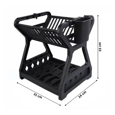 PACK2 REJILLA DE PLASTICO NEGRO CON DIVISIONES DE PLASTICO MUY FUERTE - 4