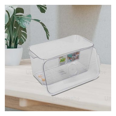 PACK6 CAJA RECTANGULAR PARA REFRIGERADORA 30X15X15CM TRANSPARENTE - 2