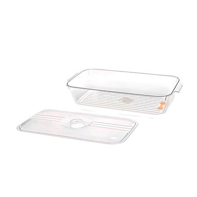 PACK6 UNIDAD ORGANIZADORA DE COCINA PARA FRUTAS 32X20X5CM TRANSPARENTE Y+REGALO STICKER - 2