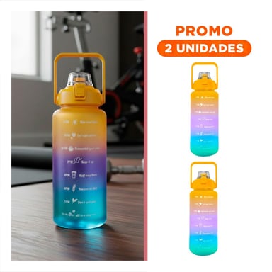 PACK2 CONTENEDOR DE LIQUIDOS 2LT MULTICOLOR PARA BEBIDAS Y ACTIVIDAD RECREATIVA - 1