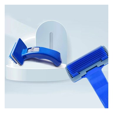 PACK2 KIT PEQUENO AZUL PARA MASCOTAS CON SISTEMA AUTOLIMPIANTE PLASTICO Y+PAPEL REGALO - 5