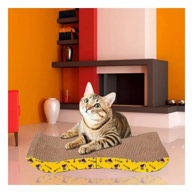 PACK4 GIMNASIO PARA GATOS EN FORMA DE C CON DISENO COMPACTO Y+PAPEL REGALO - 5