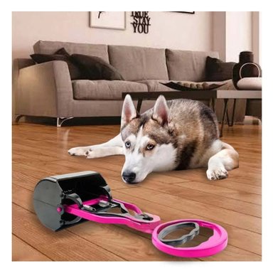 RECOGEDOR PRACTICO ROSADO PARA PASEOS Y+LIGAS REGALO - 2