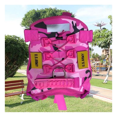 PACK2 EQUIPO RESISTENTE PARA PERRO ROSADO TALLA S REFORZADO - 5