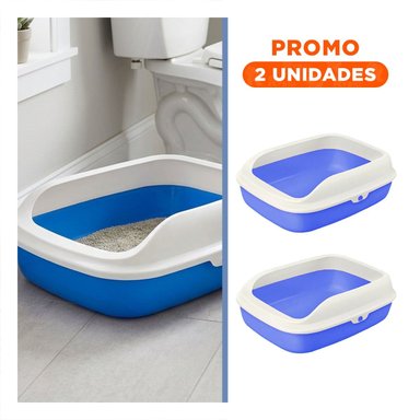 PACK2 SANITARIO PARCIAL AZUL PARA MASCOTAS DISENO SEGURO - 1