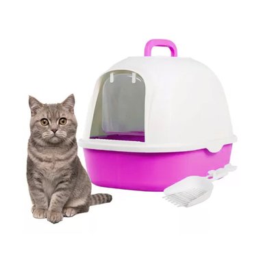 PACK4 CAJA FUNCIONAL CERRADA DE GATO LILA PARA HOGAR PRACTICO Y+PAPEL REGALO - 3