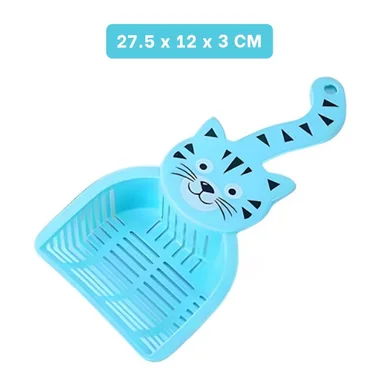 PACK4 UTENSILIO PLASTICO CARA DE GATO AZUL PARA JARDIN Y HOGAR FESTIVA Y+PAPEL REGALO - 4