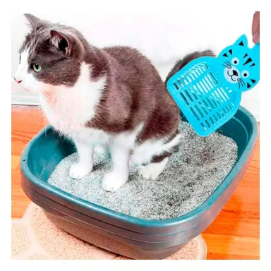 PACK4 UTENSILIO PLASTICO CARA DE GATO AZUL PARA JARDIN Y HOGAR FESTIVA Y+PAPEL REGALO - 5