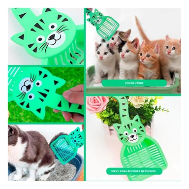 PACK4 IMPLEMENTO CARA DE GATO VERDE PARA JARDIN Y DECORACION FESTIVO HOGAR Y+REGALO STICKER - 2