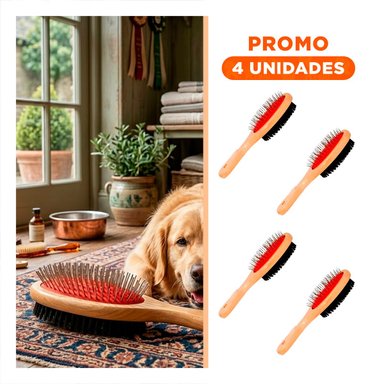 PACK4 CARDA REFORZADA DE DOBLE CARA PARA MASCOTAS USO DIARIO EN CASA Y+REGALO STICKER - 1