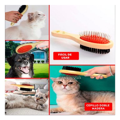 PACK4 CARDA REFORZADA DE DOBLE CARA PARA MASCOTAS USO DIARIO EN CASA Y+REGALO STICKER - 2
