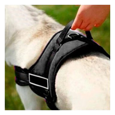 PACK6 CHALECO SEGURO PARA PERRO TALLA L COLOR NEGRO CON AJUSTE FIRME Y+REGALO STICKER - 3