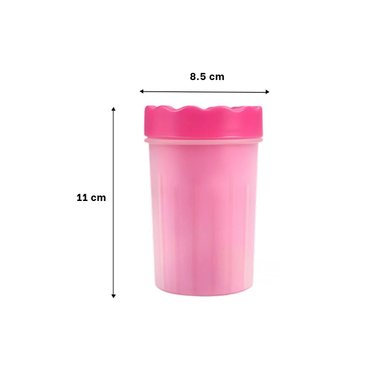 PACK4 HERRAMIENTA PARA LIMPIAR PATAS DE MASCOTA ROSADO USO FRECUENTE Y+PAPEL REGALO - 4