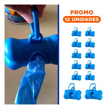 PACK12 LINEA PRACTICA CON BOLSA DE DESECHO Y PROTECTOR TIPO HUESO AZUL Y+REGALO STICKER - 1