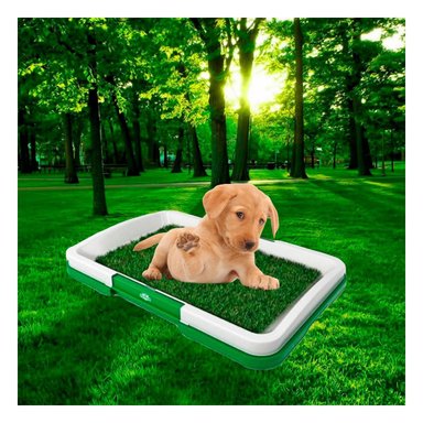 MODULO HIGIENICO PARA PERROS CACHORRO BLANCO PRACTICO PARA HOGAR - 2