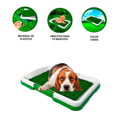 MODULO HIGIENICO PARA PERROS CACHORRO BLANCO PRACTICO PARA HOGAR - 3