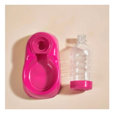 PACK4 MODULO DE AGUA PARA MASCOTA ROSADO DURABLE Y ESTABLE Y FIRME Y+PAPEL REGALO - 5