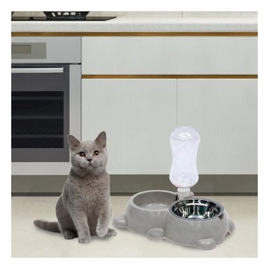 PACK2 TAZON PLOMO CON BOTELLA PET PARA MASCOTAS PEQUENAS Y+REGALO STICKER - 3