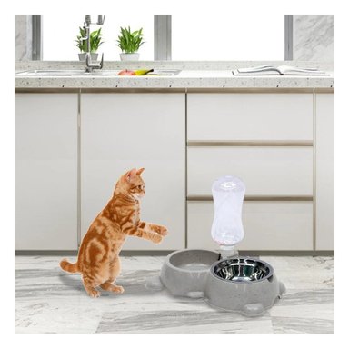PACK2 TAZON PLOMO CON BOTELLA PET PARA MASCOTAS PEQUENAS Y+REGALO STICKER - 5