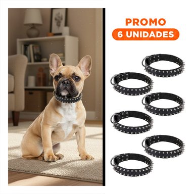 PACK6 BANDA NEGRA CON PUAS TALLA L COMODA Y ELEGANTE PARA PERROS GRANDES - 1