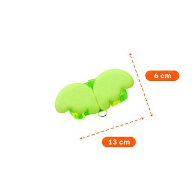 PROTECTOR REGULABLE PET CON ALITAS PEQUENAS VERDE PARA MASCOTAS PEQUENAS Y+POST IT - 4