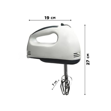 PACK12 ACCESORIO MANO ELECTRICA 7 VELOCIDADES BLANCO PRACTICO Y SEGURO COCINA - 4