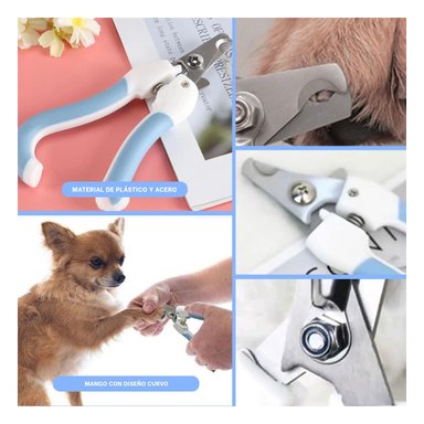 PACK6 HERRAMIENTA DE GROOMING CON TOPE AZUL CHICO PARA MAS SEGURIDAD Y+PAPEL REGALO - 3