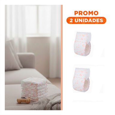 PACK2 BANDA SANITARIA CON FIJACION SEGURA PERRO HEMBRA TALLA S ROSADO - 1