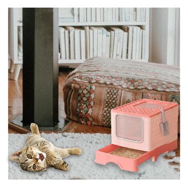 PACK4 CAJA EN ROSADO CON PALA COMBINADA Y SISTEMA COMPACTO DE BANDEJA Y+REGALO STICKER - 3
