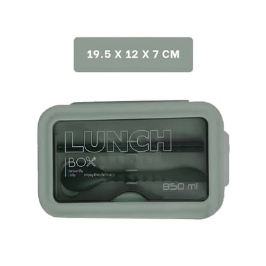 PACK4 POTE COMPACTO 850ML CON CUBIERTOS VERDE PARA COCINA Y GUARDAR ALIMENTOS Y+PAPEL REGALO - 4