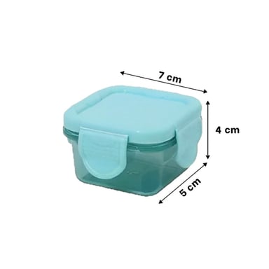 PACK12 DEPÓSITOS MINI CON SEGURO 4 PIEZAS MULTICOLOR 7X4CM PARA GUARDAR COMIDA - 4