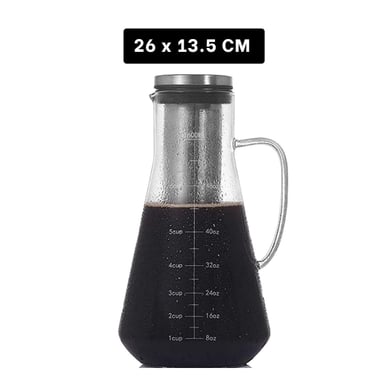 PACK2 CONTENEDOR DE VIDRIO TRANSPARENTE 26 X 13,5 CM PARA CAFE Y TE - 4
