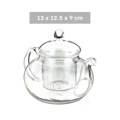 RECIPIENTE ELEGANTE PARA INFUSIONES EN DESAYUNOS ESPECIALES 800 ML Y+PAPEL REGALO - 4