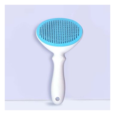 ACCESORIO REMOVEDOR DE PELUSA CELESTE Y BLANCO PARA ROPA SOFA Y TAPIZ - 1