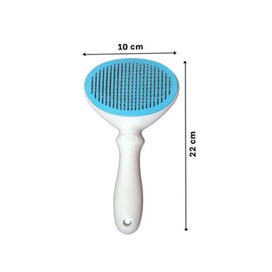 ACCESORIO REMOVEDOR DE PELUSA CELESTE Y BLANCO PARA ROPA SOFA Y TAPIZ - 4