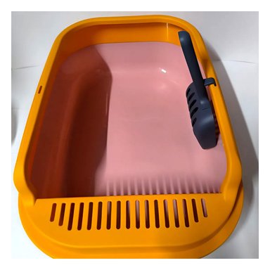 PACK4 CONTENEDOR FUNCIONAL PARA HOGARES CON GATO 51X36,5CM ROSADO Y NARANJA - 2