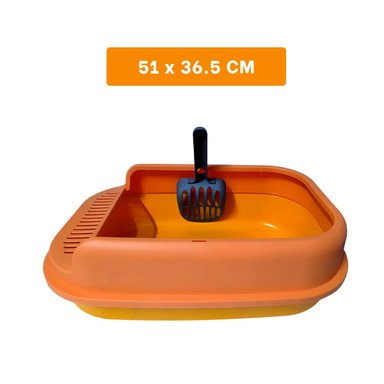 PACK4 MODULO SANITARIO ABIERTO CON PALA CERNIDORA 51X36,5CM NARANJA Y+REGALO STICKER - 4