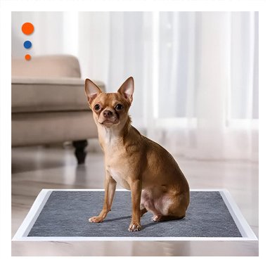 PACK4 BASE PROTECTORA DESECHABLE PARA PERRO 60X60 CM TALLA L 40 NEGRO - 2