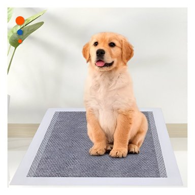 PACK4 BASE PROTECTORA DESECHABLE PARA PERRO 60X60 CM TALLA L 40 NEGRO - 3