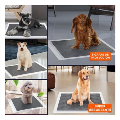 TOALLA HIGIENICA DESECHABLE 60X60 CM TALLA L CAJA 40 NEGRO Y+LIGAS REGALO - 5