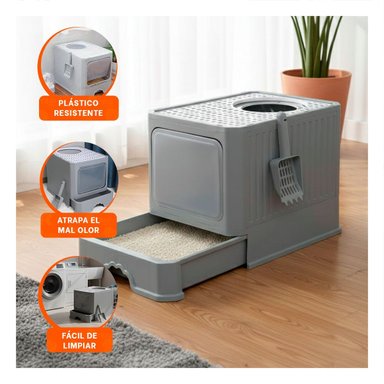 PACK2 BANDEJA SANITARIA ABIERTA PARA LIMPIEZA Y CAMBIO DE ARENA VERDE LIMÓN Y+PAPEL REGALO - 5