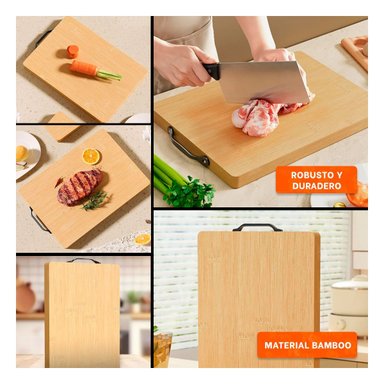 PLACA DE PREPARACION MOSTAZA 35X27X2CM CON MANGO COCINA Y+POST IT - 1